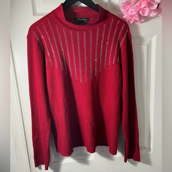 Red Scarlet embell sweater - Picture 1 of 4